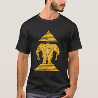 Erawan Sabaidi Begrüßung 3-köpfiges Elefanten Köni T-Shirt