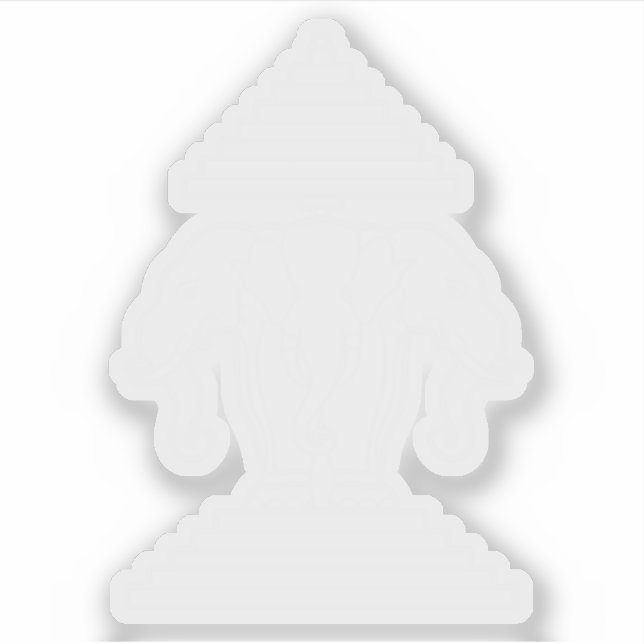 Erawan Three Headed Elephant Lao / Laos Flag Aufkleber (Vorderseite)