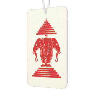 Erawan Three Headed Elephant Lao / Laos Flag Autolufterfrischer