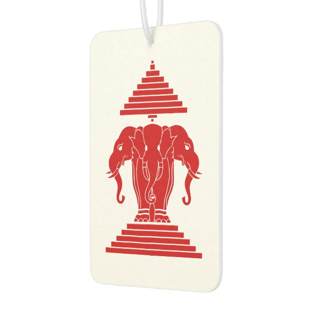 Erawan Three Headed Elephant Lao / Laos Flag Autolufterfrischer (Links)