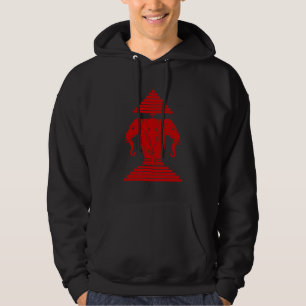 Erawan Three Headed Elephant Lao / Laos Flag Hoodie