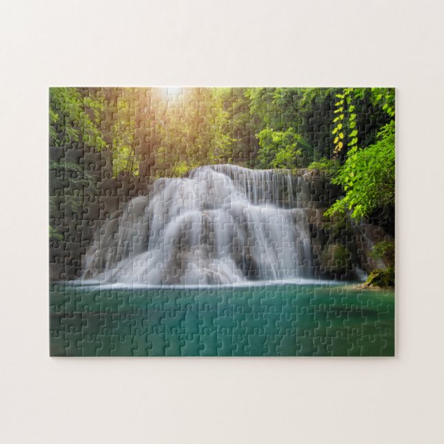 Erawan Wasserfall | Kanjanaburi Thailand Puzzle (Horizontal)