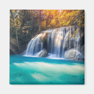 Erawan Waterfall in Kanjanaburi Province Thailand  Magnet