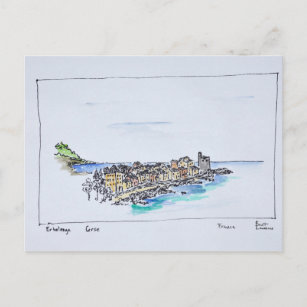 Erbalunga und das Mittelmeer   Korsika, Frankreich Postkarte
