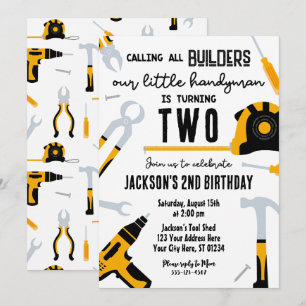 Erbauer Einladung zum Geburtstag, Handyman