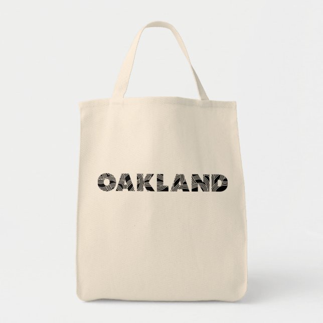 Erbaut in Oakland Tragetasche (Vorne)