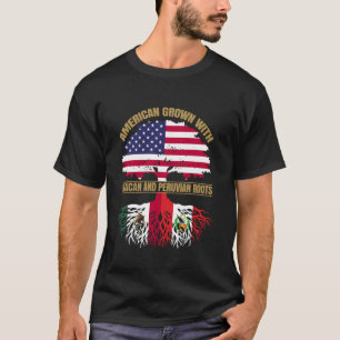 Erbe Amerikanisch angebaut mit mexikanischer perua T-Shirt