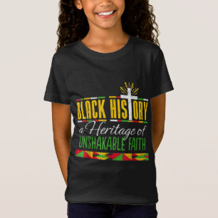 Erbe des unaufhaltsamen Glaubens Schwarze Geschich T-Shirt
