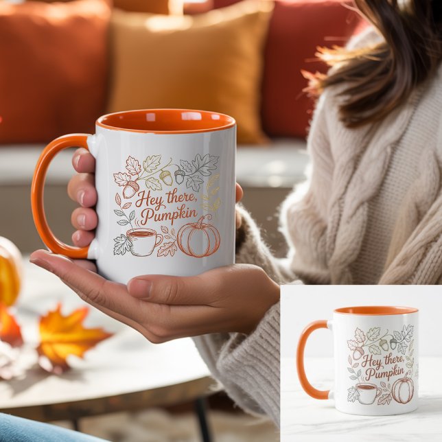 Erbe | Hey There Pumpkin Herbst-Tasse | Cute  Tasse (Von Creator hochgeladen)