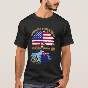 Erbe in Amerika gewachsen mit St. Lucia Montserrat T-Shirt