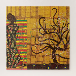 Erbe in Gold – Klimt inspirierte Kunst Puzzle