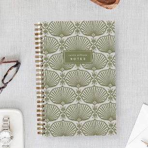 Erbe Olive   Deco Ventilatoren Personalisiert Notizbuch