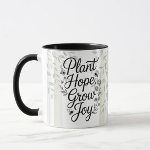 Erbe Pflanze Hoffnung Wachsen Freude Botanisches Z Tasse