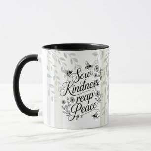 Erbe Säe Freundlichkeit Ernte Frieden Botanisches  Tasse