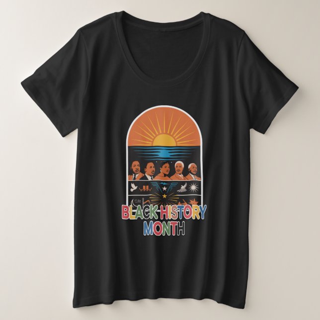 Erbe und Horizont Große Größe T-Shirt (Design vorne)