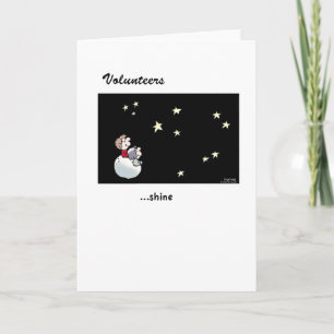 Erbietet sich freiwillig - wie sie Glanzgruß Karte