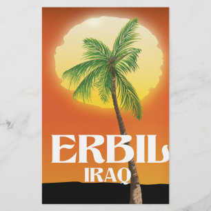 Erbil Irak Reiseplakat Briefpapier