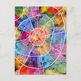 Erbil Iraq City Map Postkarte