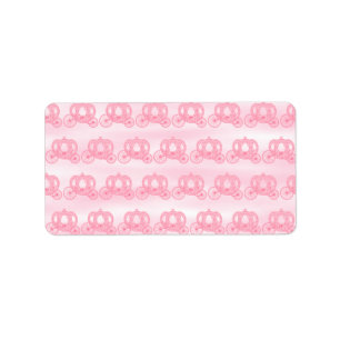 Erblassen Sie - rosa Muster von Prinzessin Adressaufkleber