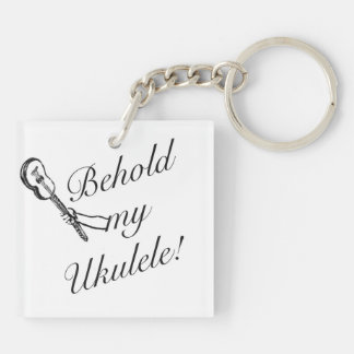 Erblicken Sie meinen Ukulele-Schlüsselring Schlüsselanhänger