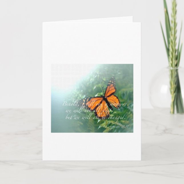 Erblicken Sie, sage ich Ihnen einem Geheimnis… Karte (Vorderseite)