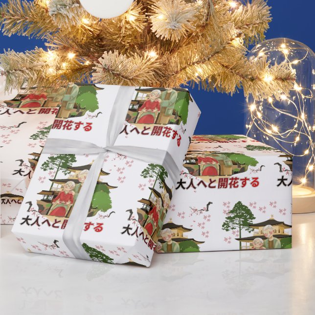 Erblühen Sie zum Erwachsenen Geschenkpapier (Feiertage)