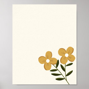 Erblühte Blume Poster