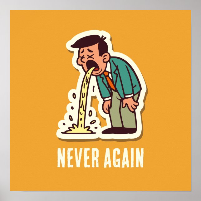 Erbrechen Poster (Vorne)