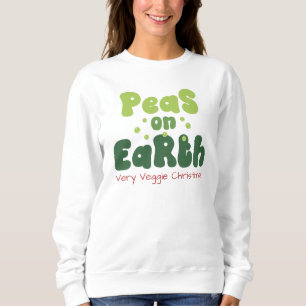 Erbsen auf der Erde Vegetarische Weihnachten Sweat Sweatshirt