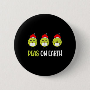 Erbsen auf Erden Weihnachten Button