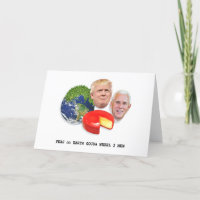 Erbsen auf Mann-Trumpf u. Pennys des