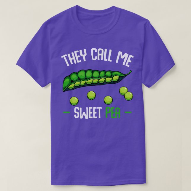 Erbsen, die ich süßen Pea Funny Sprichwort Gemüse T-Shirt (Design vorne)