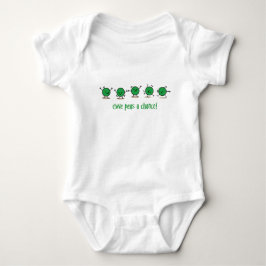 Erbsen eine Chance geben Baby Strampler
