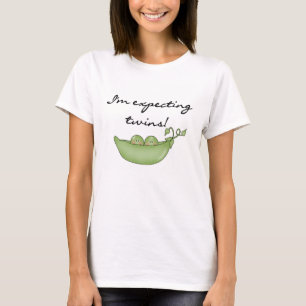 Erbsen in der Hülse, die Zwillinge erwartet T-Shirt