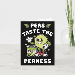 Erbsen kosten die Peaness Peas Beans Rude Joke Karte