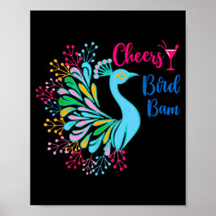 Erbsen Mahjong Prost Vogel Bam Chinesischer Mah Jo Poster