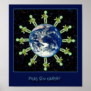 Erbsen pflücken! poster