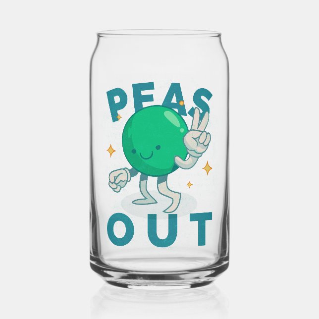 Erbsen Raus Frieden Kann Glas (Vorderseite)