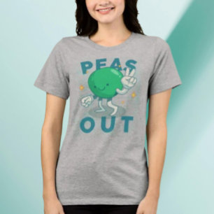 Erbsen Raus Friedens-Shirt Tri-Blend Shirt
