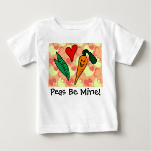 Erbsen sind mein Valentinsgruß-Baby Baby T-shirt