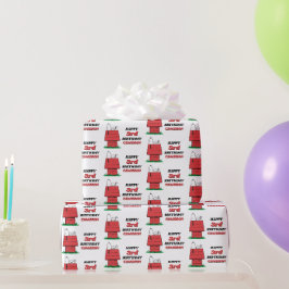 Erbsen Snoopy Hundehütte Geburtstagsgeschenkpapier Geschenkpapier