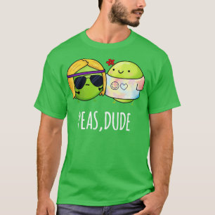Erbsen Typ Niedlich Hippie Pea Pun T-Shirt