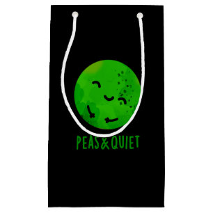 Erbsen und leise Funny Veggie Pea Pub Dark BG Kleine Geschenktüte