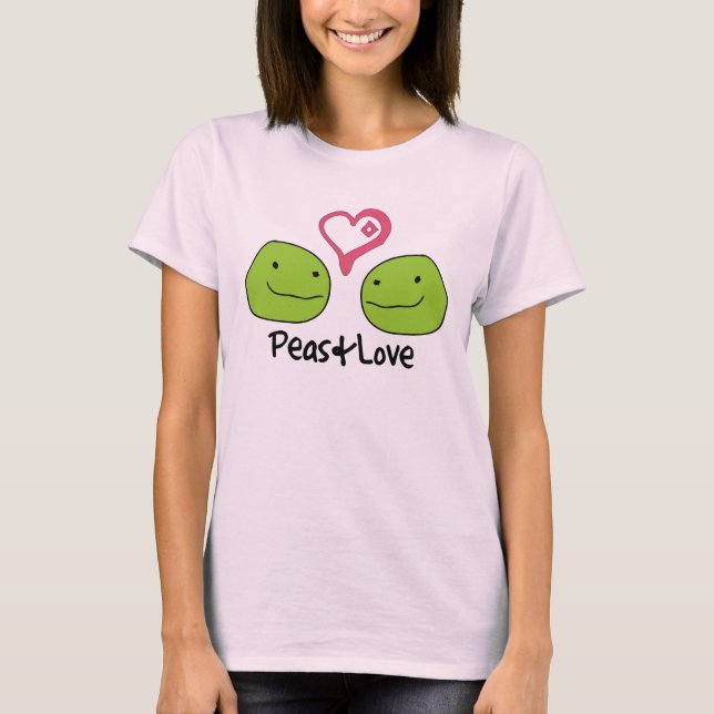 Erbsen und Liebe T-Shirt (Vorderseite)
