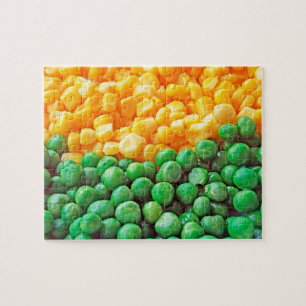 Erbsen und Zuckermais Puzzle