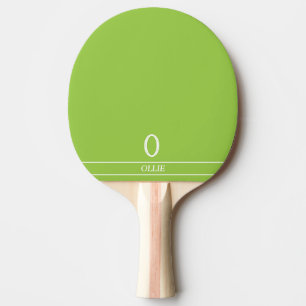Erbsengrüne monogrammierte Tischtennisschläger Tischtennis Schläger