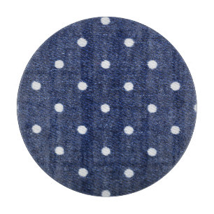 Erbsenstempel: Denim-Stofftextur. Schneidebrett