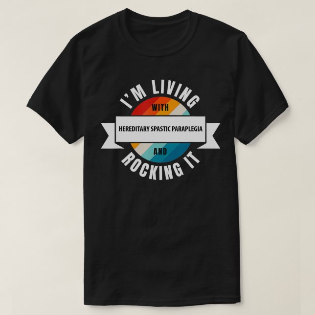 Erbspastische Paraplegien-Bewusstsein T-Shirt (Design vorne)
