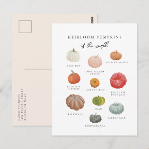 Erbstück-Kürbisse Herbst Postkarte