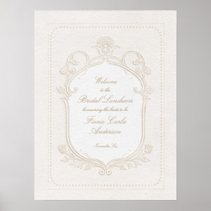 Erbstück Rococo-Bridal-Luncheon-Shower-Empfang Poster
